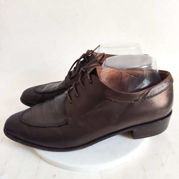 Bally Oxford Brogues Flats Womens 10 / 40.5  Leather Lace Up Adige Italy Vintage - Picture 4 of 14
